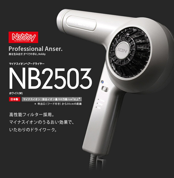 楽天】Nobby（ノビー）NB2503 マイナスイオン ヘアードライヤーの売れ筋人気ランキング商品