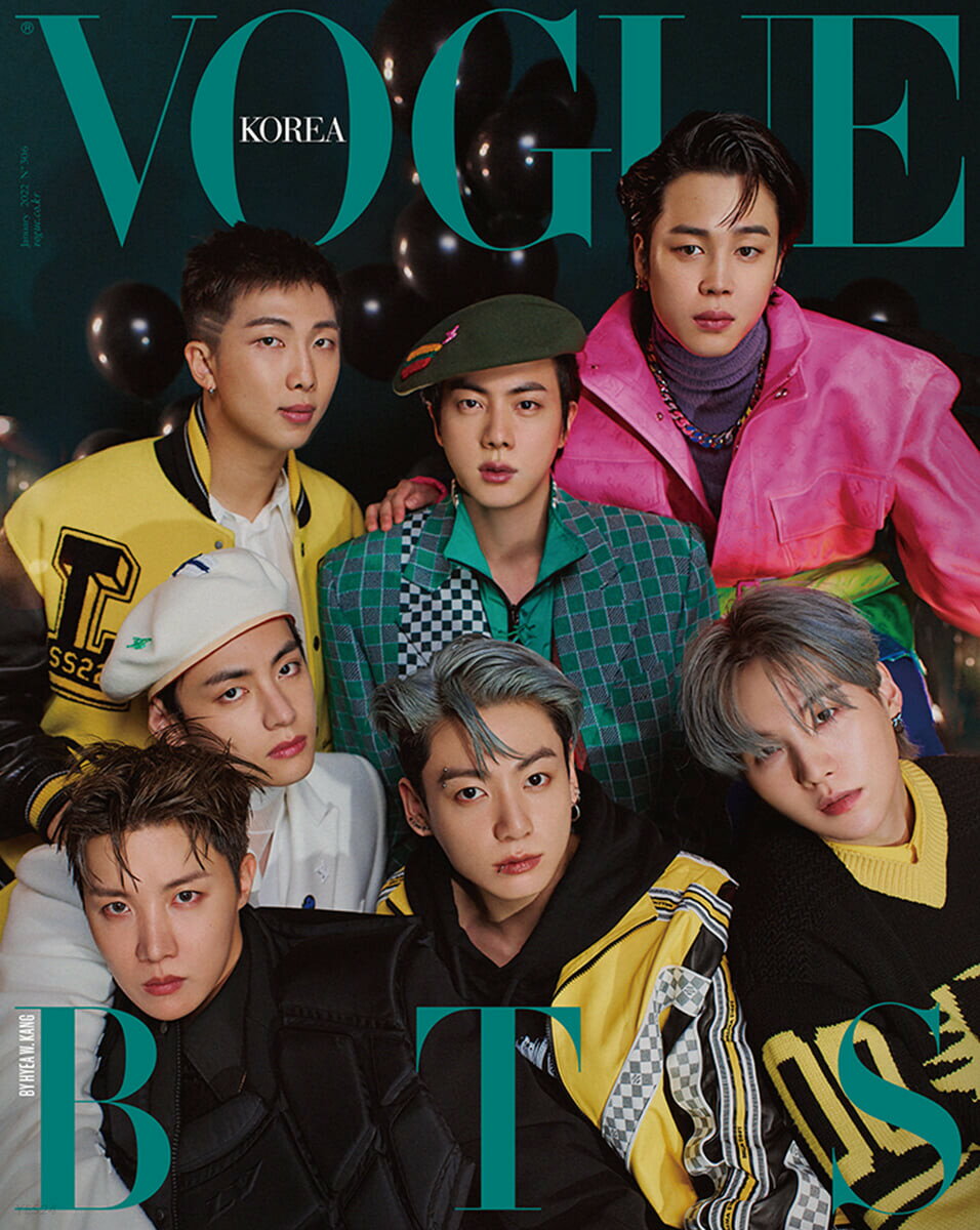 楽天】2次予約｜雑誌 VOGUE korea 2022年1月号 BTS 防弾少年団 表紙