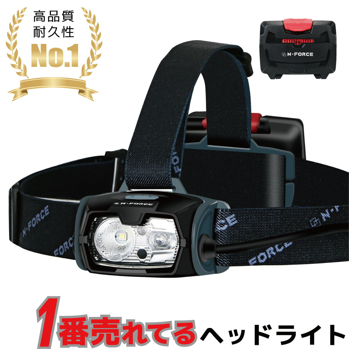 【楽天】ヘッドライト LED LEDヘッドランプ 防水 ヘッド ライト 釣り アウトドア 登山 防災 作業灯