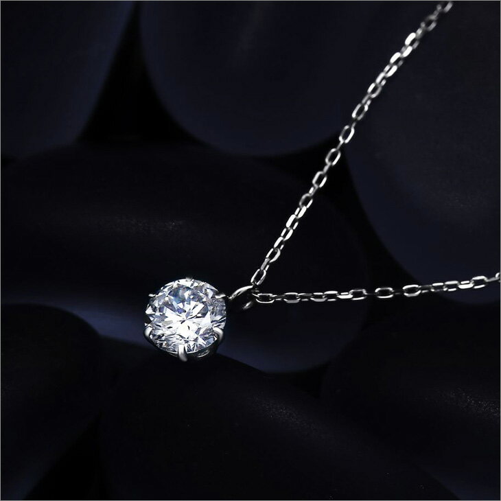 【楽天】ダイヤモンド ネックレス 一粒 プラチナ ダイヤネックレス 天然ダイヤ 0.3ct カラット 一粒ダイヤ PT900 ペンダントの