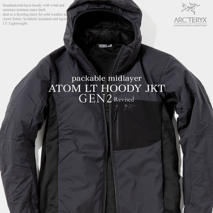 被り心地最高 アークテリクス LEAF ATOM HOODY LT JACKET GEN2