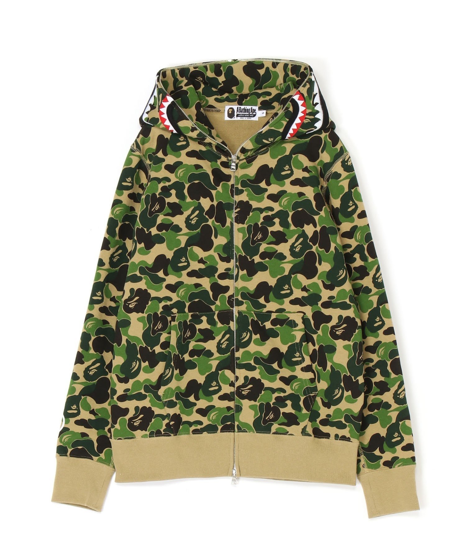 楽天】A BATHING APE ABC CAMO SHARK FULL ZIP HOODIE M ア ベイシング