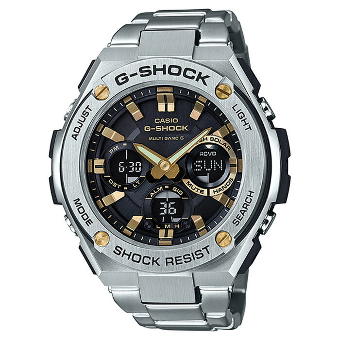 【楽天】G-SHOCK ジーショック G-STEEL Gスチール GST-W110D-1A9JF メンズ 腕時計 電波ソーラー アナデジ シルバー メタルの売れ筋人気ランキング商品