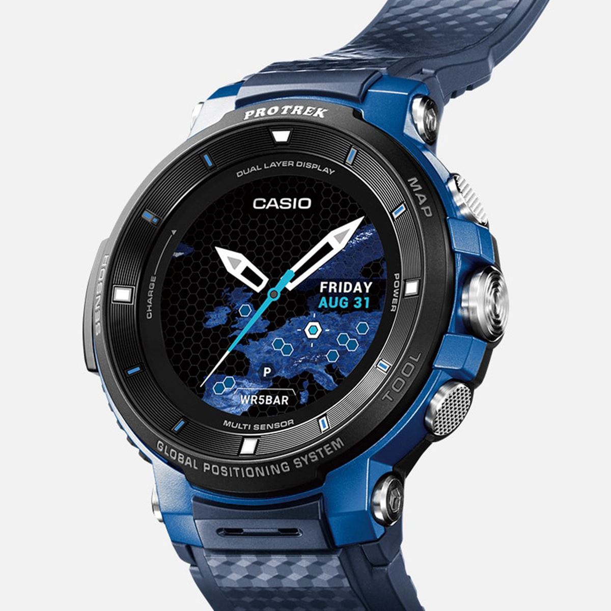 【楽天】カシオ スマートウォッチ WSD-F30-BU プロトレック スマート Smart Outdoor Watch アウトドア 5気圧防水