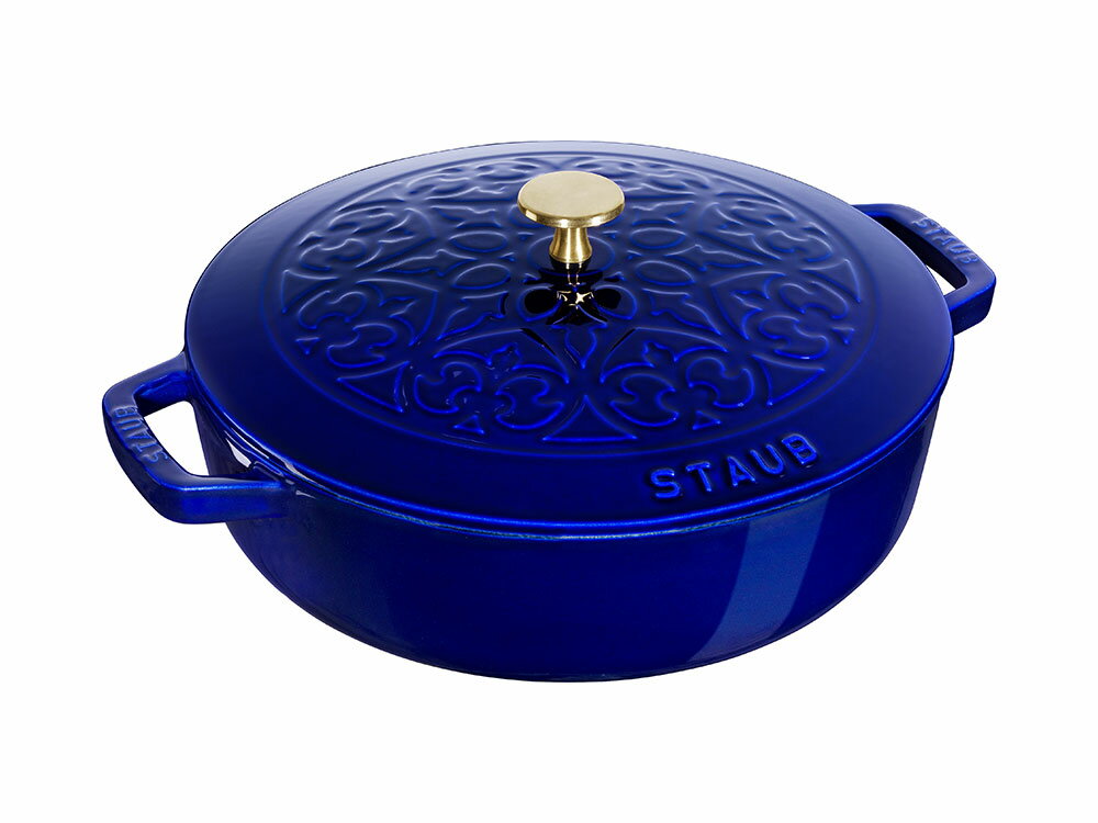 STAUB ストウブ リリー ブレイザーソテーパン 26cm グランブルー ...キッチン/食器